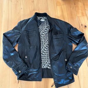 Excellent used condition Cavalli men’s leather jacket
